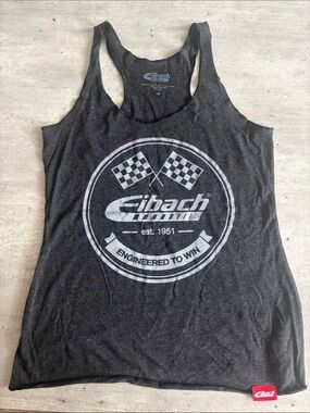 Eibach Racing Graphic Racerback Tank - Charcoal (super rare)